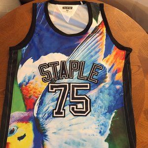 NWOT Staple Pigeon Basketball Jersey multicolor M